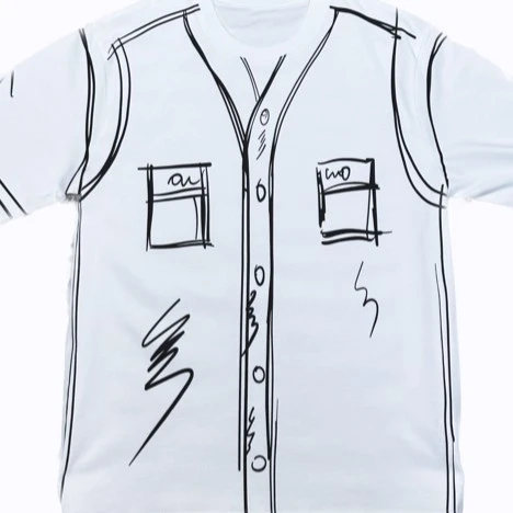 短袖t恤男280G重磅纯棉素描涂鸦美式短袖男士时尚潮流印花白夏