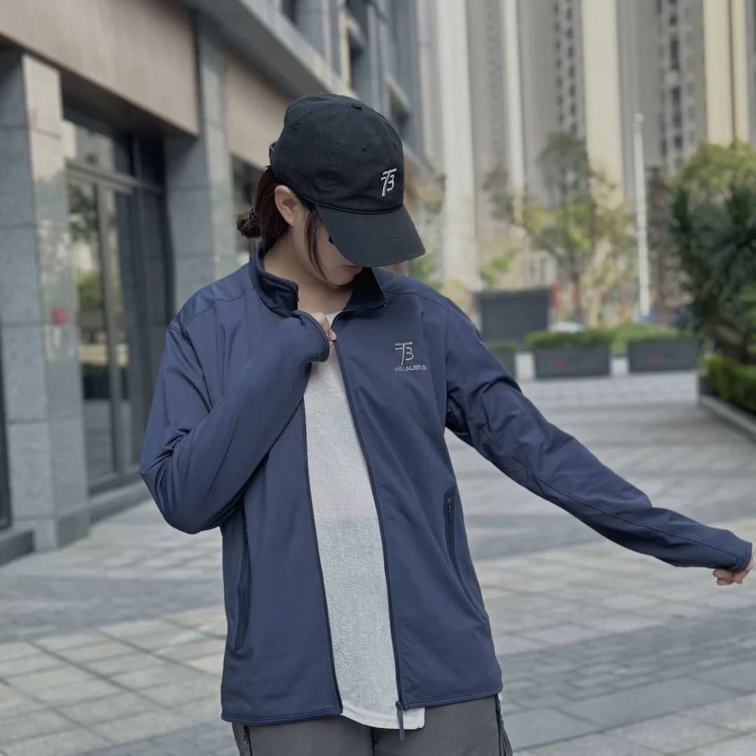 TB 简单运动户外外套透气休闲薄款徒步立领户外运动