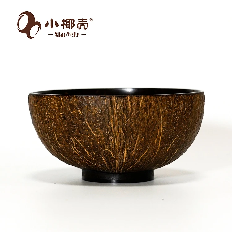 海南天然漆器椰壳原色碗高颜值乔迁新居餐具个人专用家用饭酸奶碗