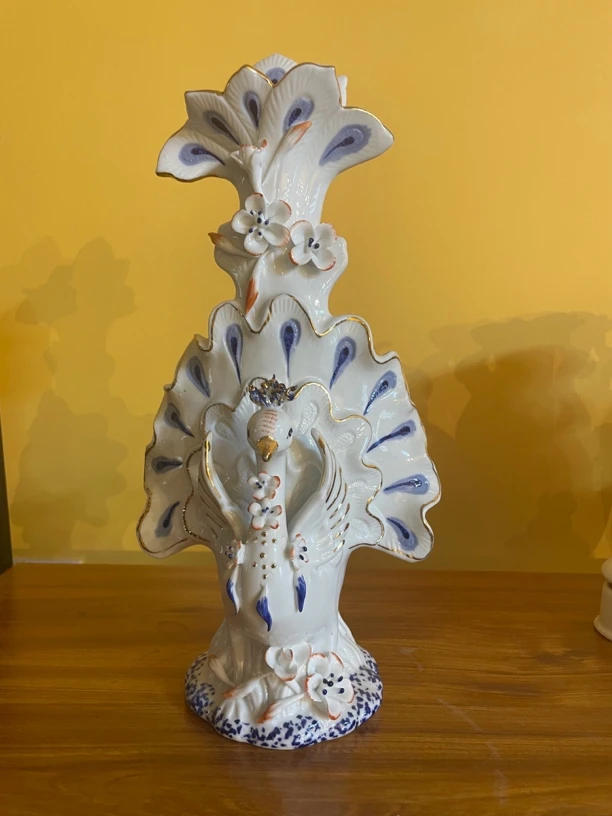 昆轩家捏花火鸡造型摆件