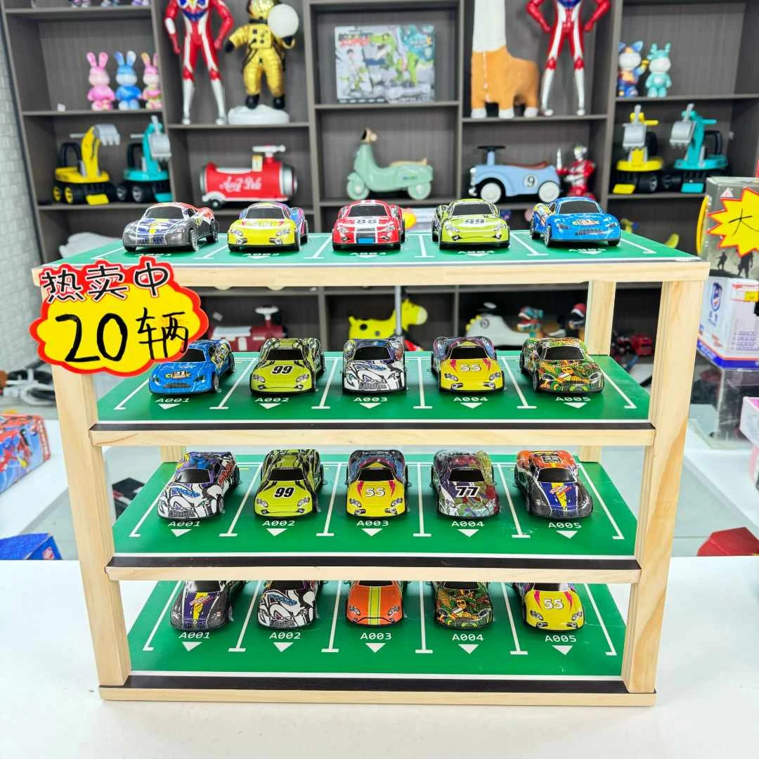 BL 20只铁皮车【颜色款式随机】不带礼盒展示架