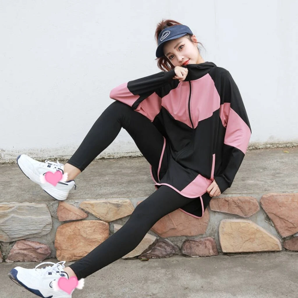 跑步运动套装女晨跑服2025新款瑜伽服套装大码速干运动服套装女