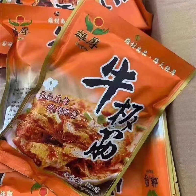 雄厚牛板筋自拌香辣开袋即食下酒菜休闲小吃包邮252g袋商用批发