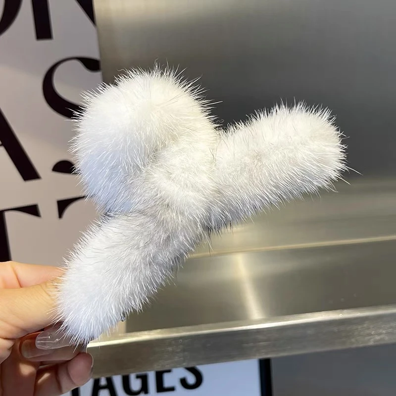 【梵衣静雅】2024新款秋冬水貂抓夹 XLDZJ