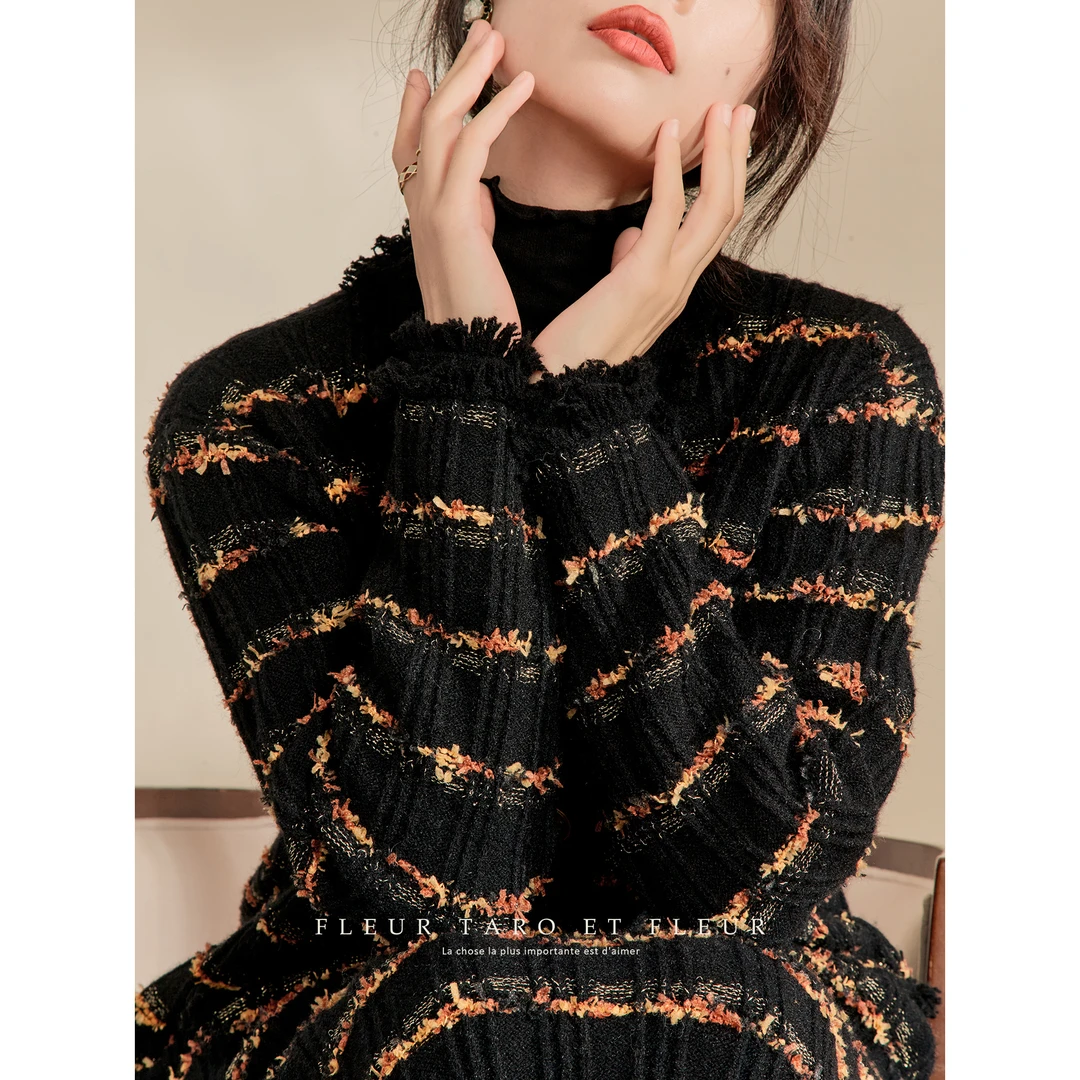 乔与花樽丨气质优雅小香风轻奢名媛套装裙v领开衫外套显瘦直筒裙