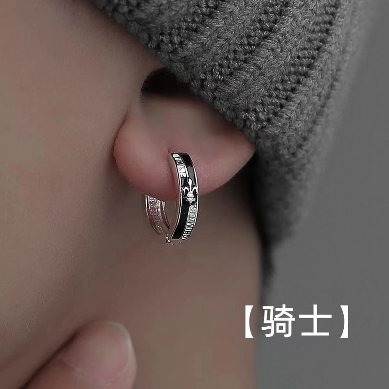 耳环男2022潮流个性男款痞帅单只小众男士耳钉高级感男生耳圈耳饰