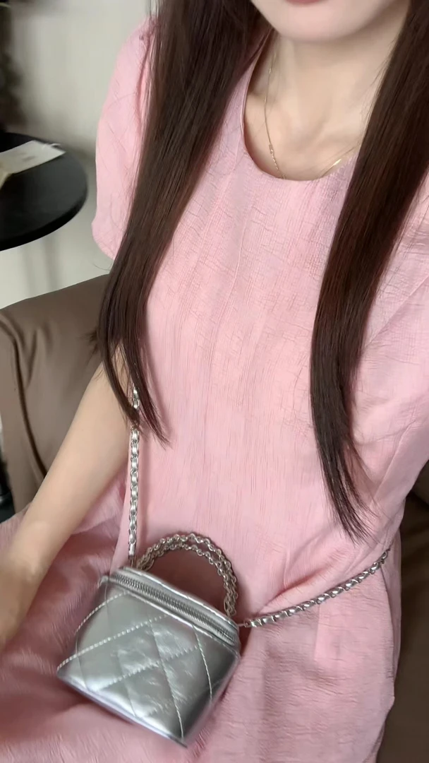 【阿凯自制】HF 6808 棉麻透气茶歇圆领连衣裙