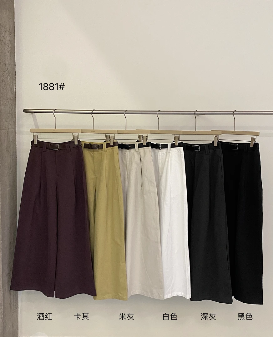 1881  韩系捏褶百搭休闲裤（裤长103）  09  10.28