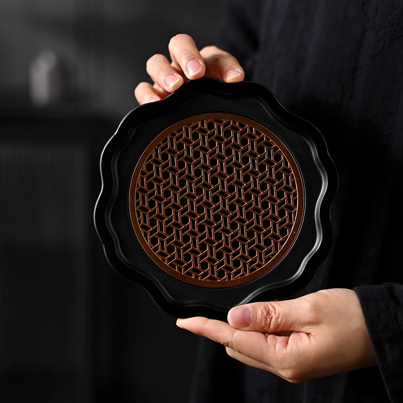 紫砂壶养壶盘干泡电木壶托壶承茶壶底座壶垫茶宠垫座架隔热垫手工