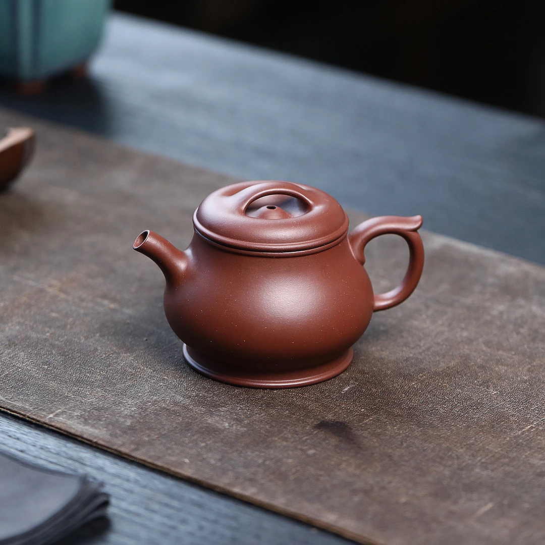 季畅园【矮潘 紫泥】150cc款 宜兴紫砂壶茶具 元器紫砂中高端茶器