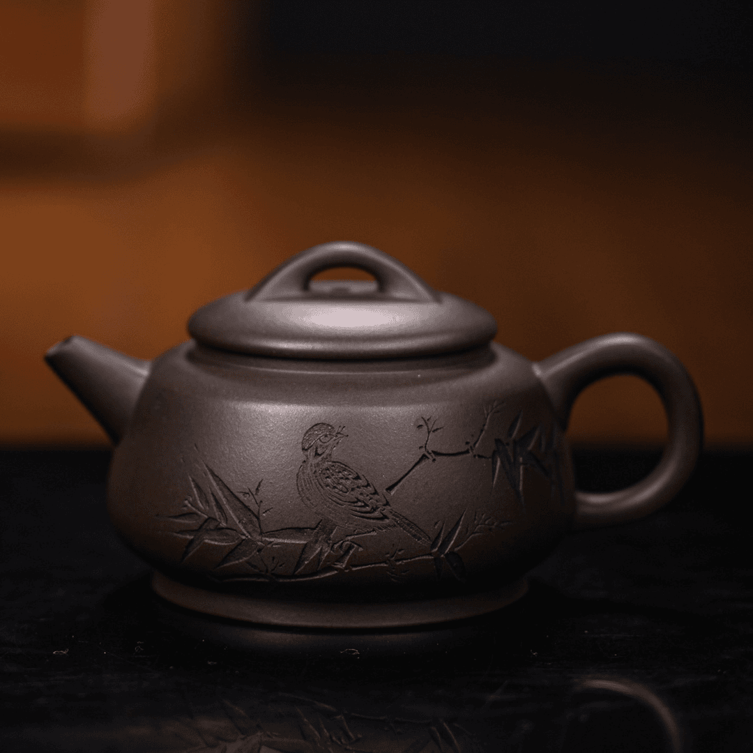 【范家壶庄 | 玉础】茄皮紫 230cc 范国良全手工制 宜兴紫砂壶