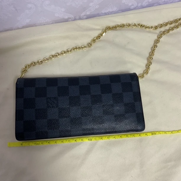 95新 LouisVuitton/路易威登 尔忧中古 路易威登 棋盘格钱包 2242