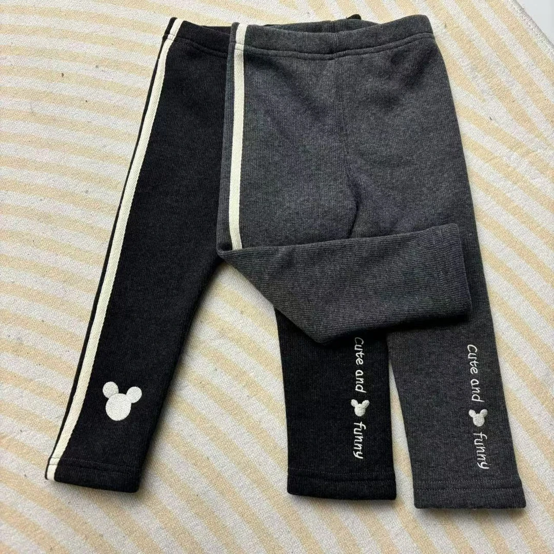 （1099）春秋款儿童一体绒打底裤