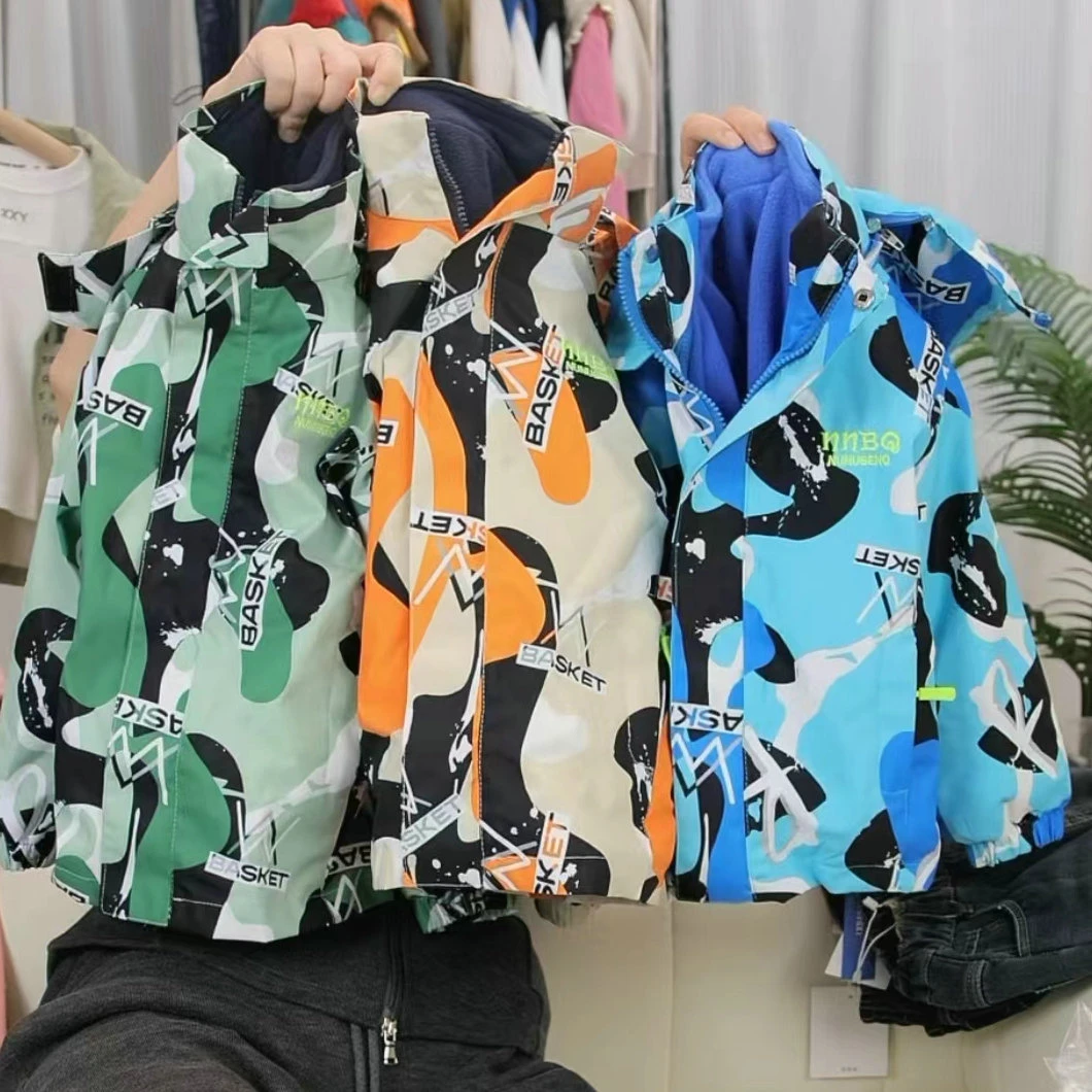 （1129-1132）儿童时尚洋气迷彩三合一外套