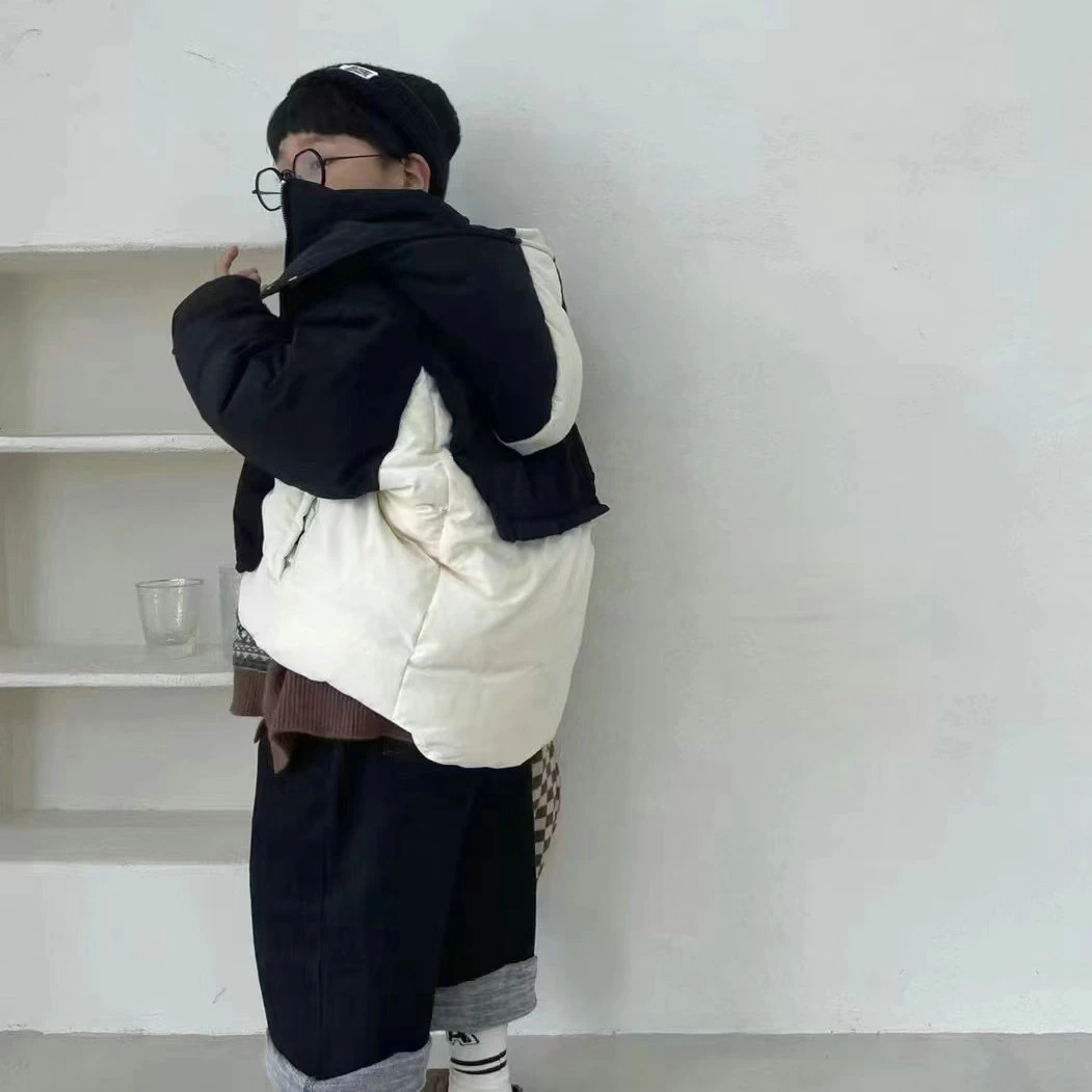 （608）儿童时尚保暖拼接色外套