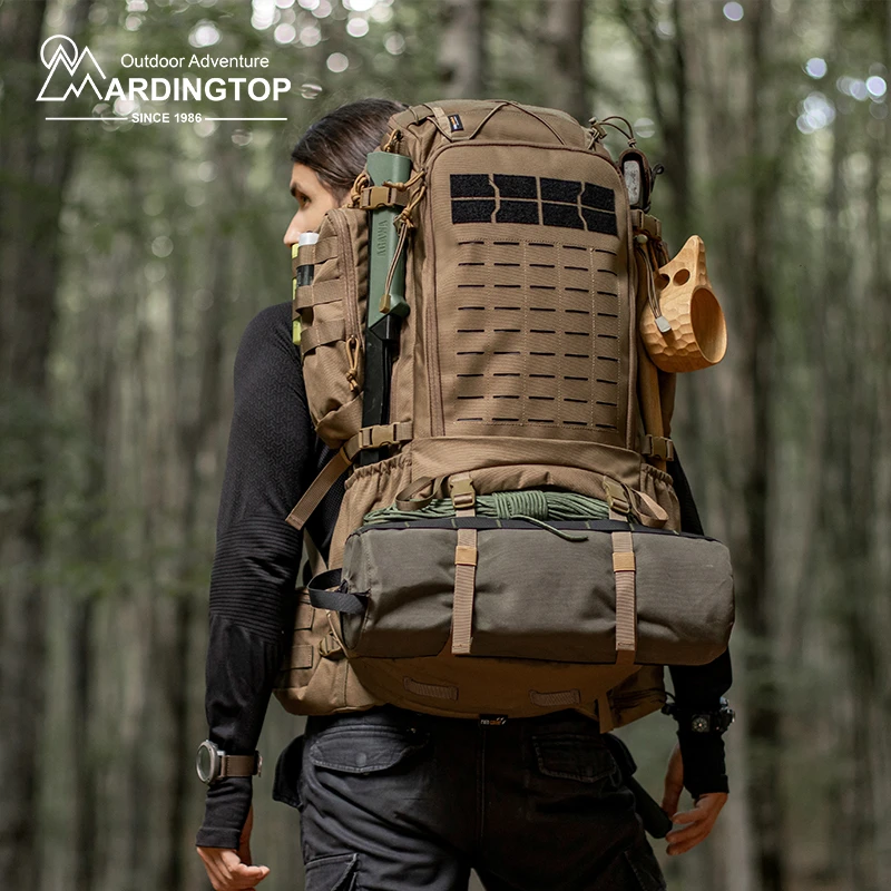 Mardingtop50升多功能露营登山包耐磨大容量战术徒步背包户外运动