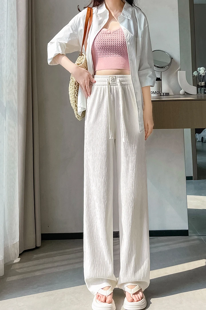 [yy2428]2024阔腿裤高腰休闲小个时尚爆款显瘦新款秋冬潮直筒宽松