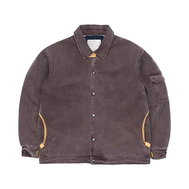 SeedClub 480克长绒棉17OZ重磅全棉高密珠帆纹理度洗水夹克外套