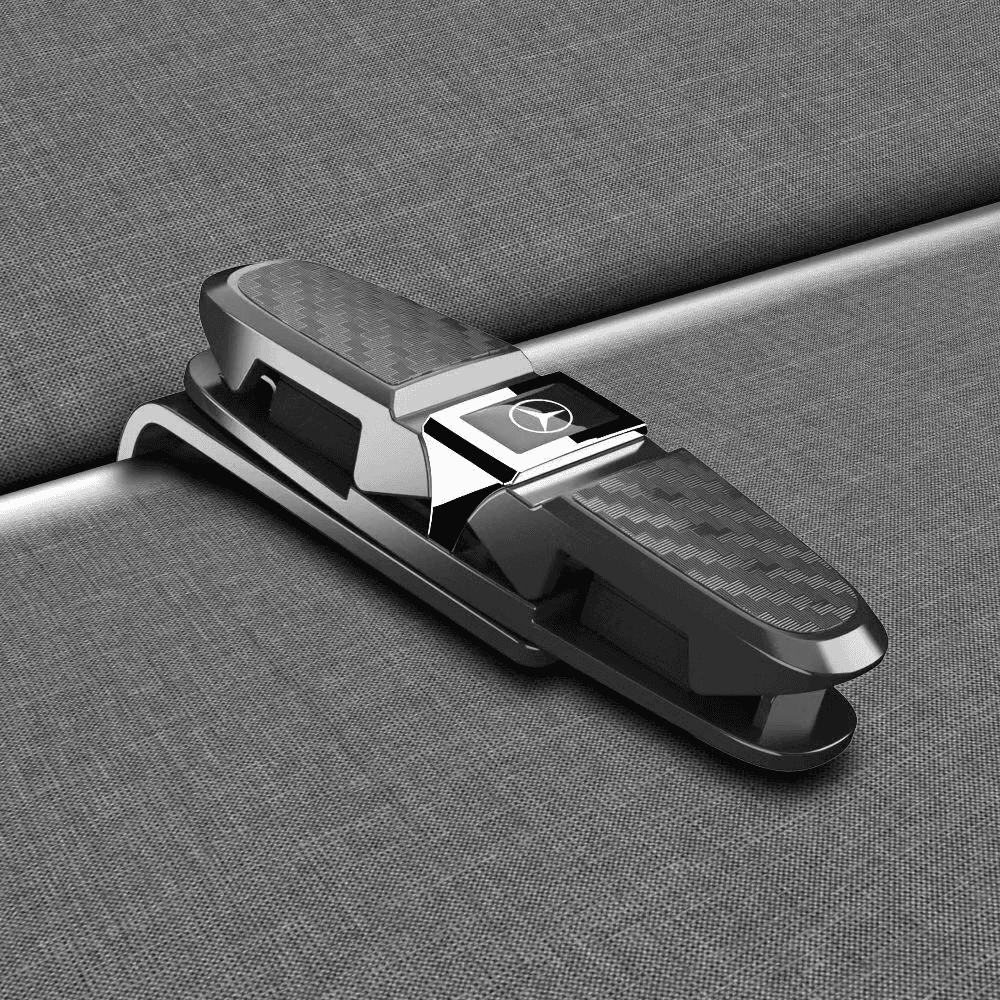 车载眼镜夹多功能眼睛盒汽车遮阳板太阳眼镜收纳车内用太阳眼镜支