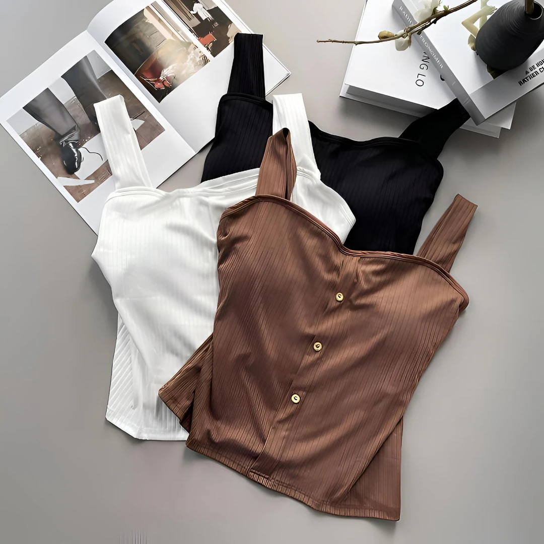 【岩心】现大码女装300斤胖MM夏季外穿无袖美背百搭短款背心009