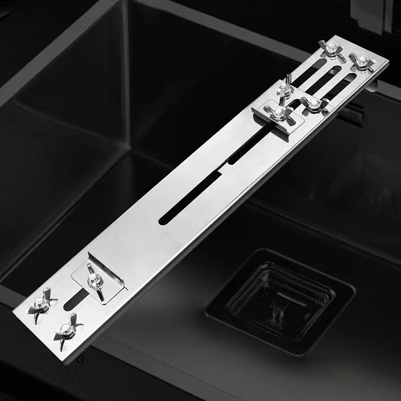 磨刀支架快速磨刀特厚不锈钢家用磨石可伸缩调节水槽支架厨房用