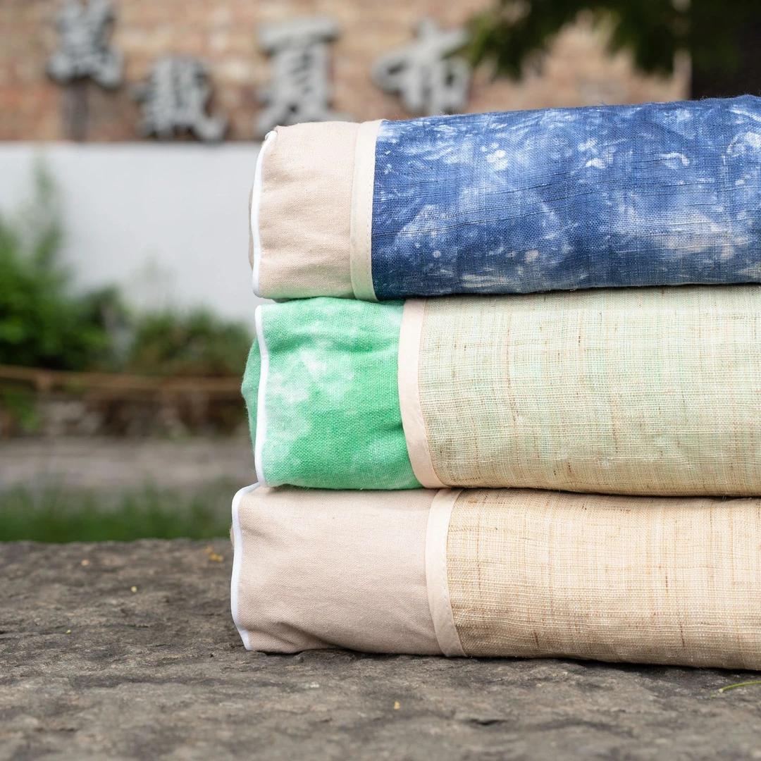 苎麻夏布荞麦决明子颈椎枕劲椎枕头护颈枕睡觉助睡眠糖果长方体形