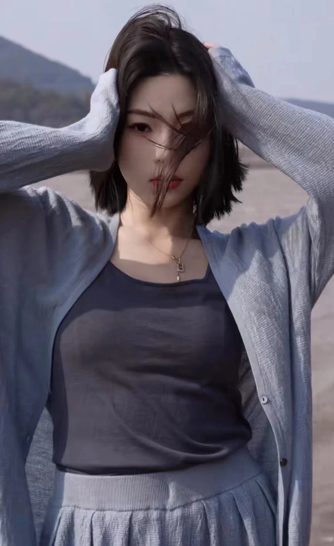 【素描·开衫】喜歌羊绒 女士V领精纺60支羊毛开衫 7420