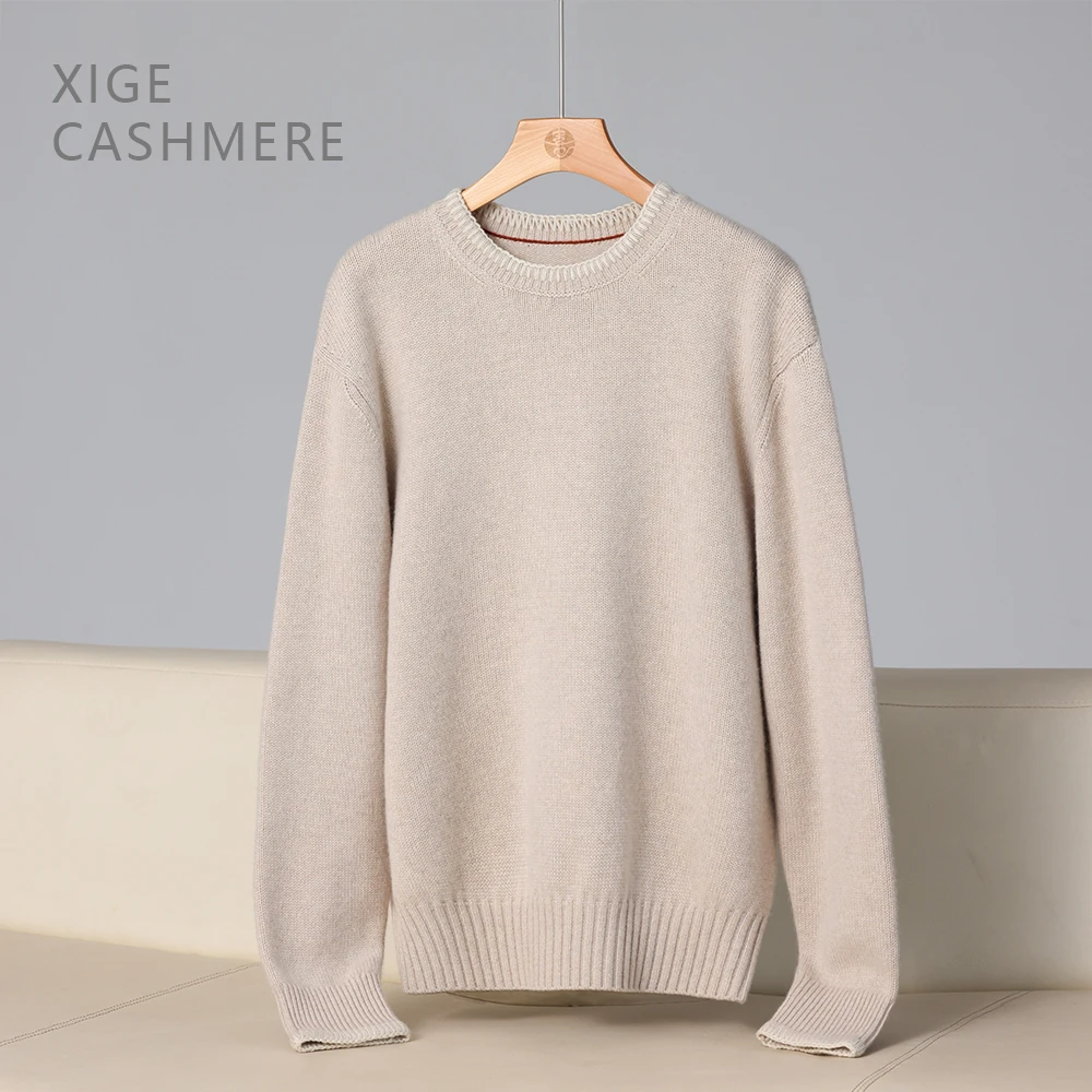 原生【手工LP】喜歌羊绒 100山羊绒圆领女士针织衫上衣 7748