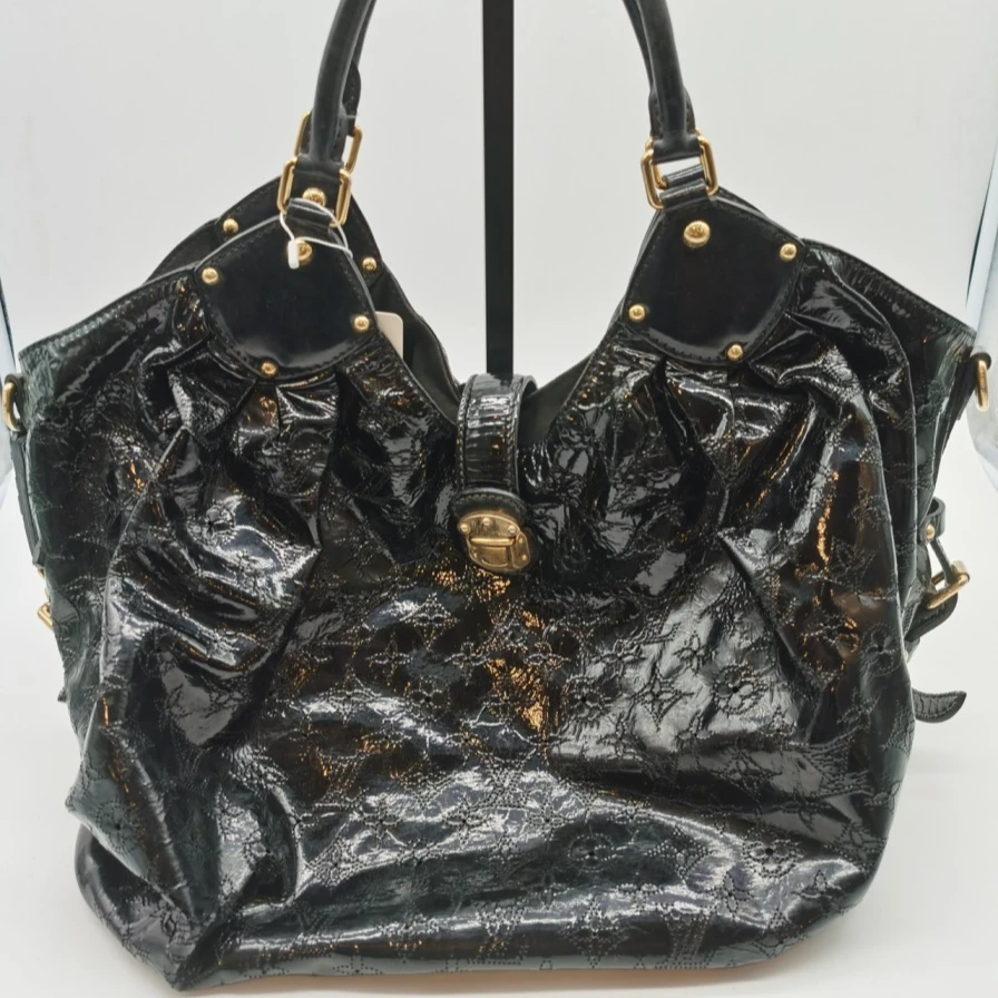 95新 LouisVuitton/路易威登 黑色手提包663 3334