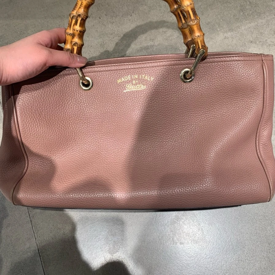 95新 GUCCI/古驰 竹节手提包628 7386