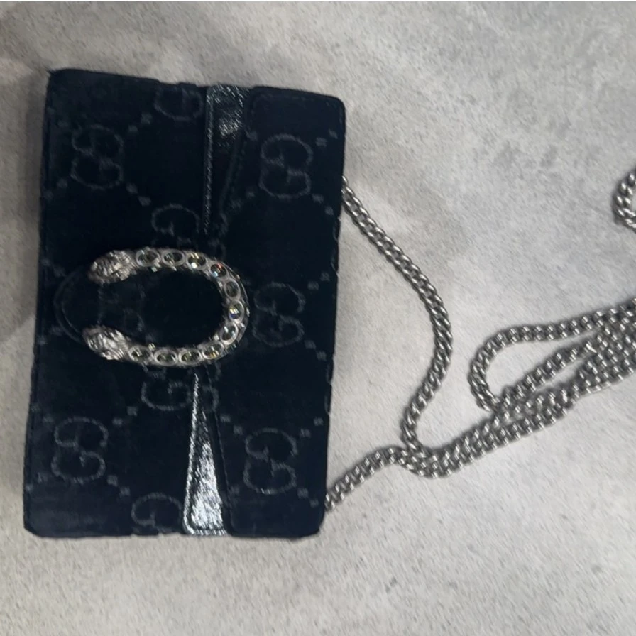 95新 GUCCI/古驰 丝绒酒神包620 0378