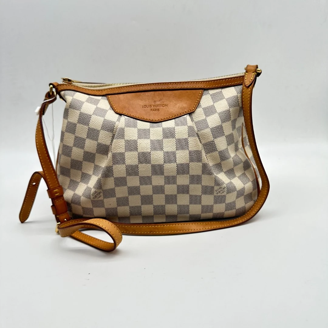 95新 LouisVuitton/路易威登 白棋盘格单肩包7697