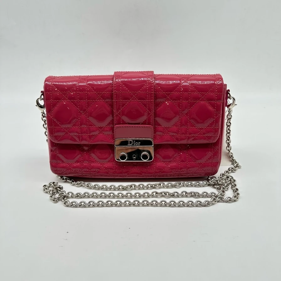 95新 Dior/迪奥 豆沙色链条包665 4355
