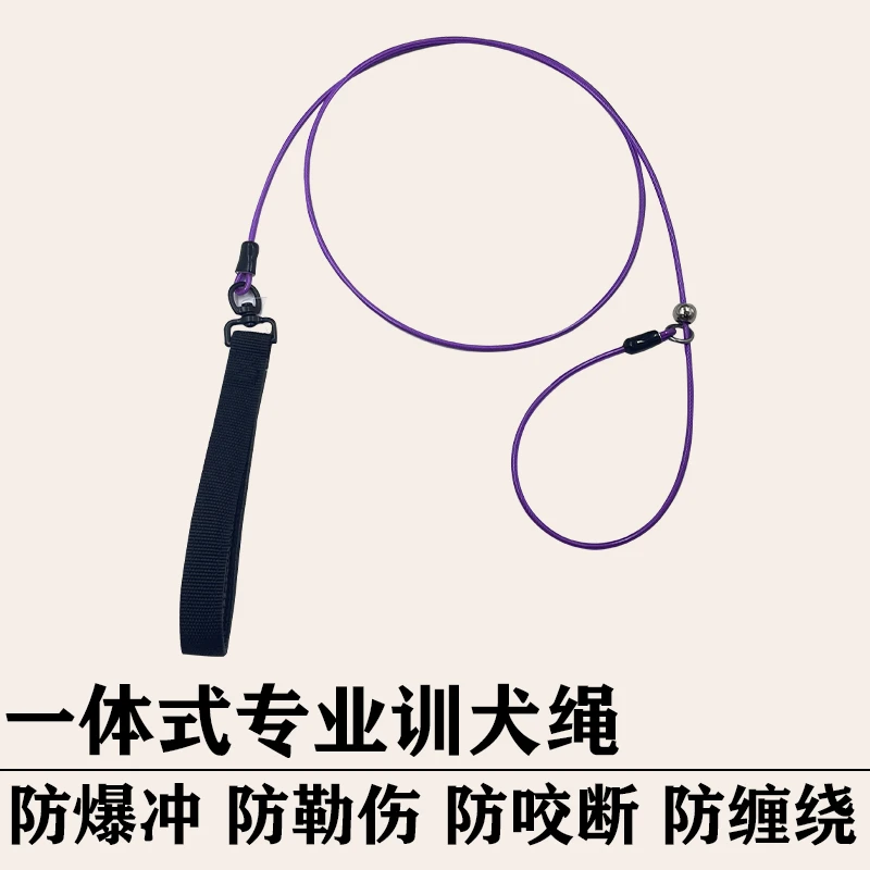 狗绳子牵引绳小型犬网红防爆冲遛狗绳中型犬一体式p绳专业训犬P链