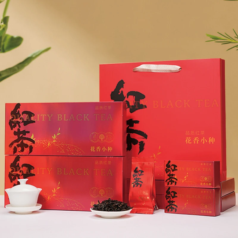 红色品质红茶花香小种烟条装
