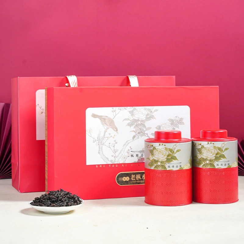 云仓茶礼风雅游园2圆铁罐武夷岩茶老枞水仙200g