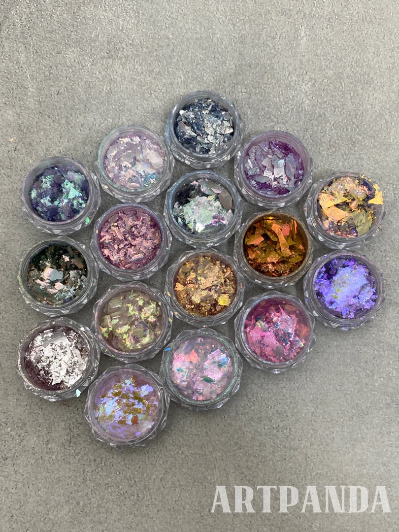 ARTPANDA美甲超薄欧泊偏光爆闪大片云锦粉彩色清冷系列轻薄