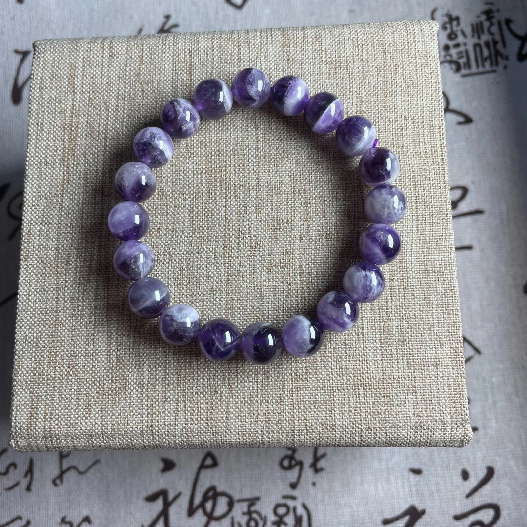 天然梦幻紫水晶轻奢百搭
