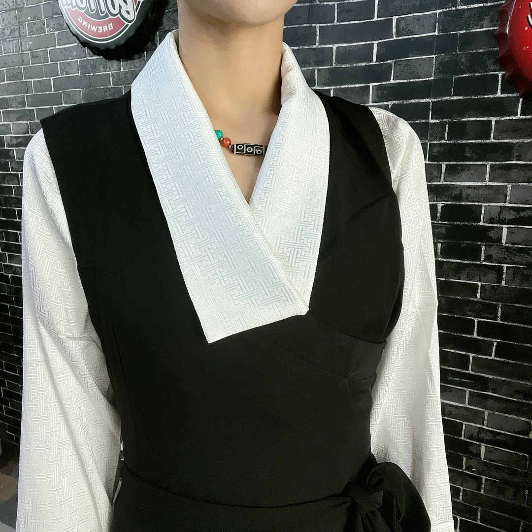 裳阁尔内搭衬衣单件上衣时尚设计师气质西藏服专用