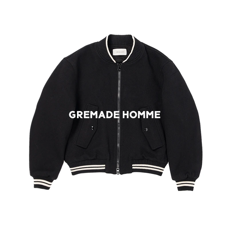 GREMADE 棒球服BOMBER飞行员短款夹克外套 clean fit