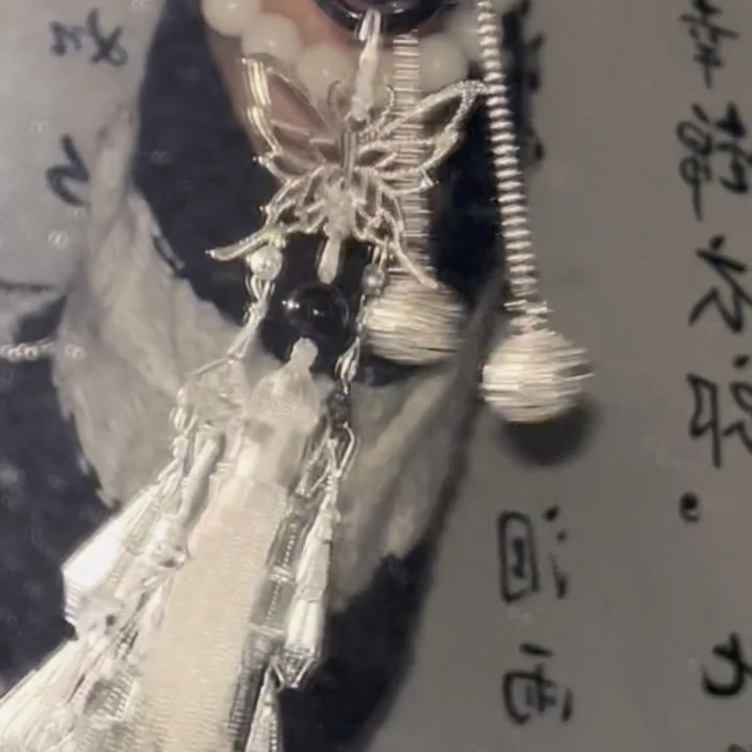 合金手链 蝴蝶芝麻铃手持绕指柔新中式国风手串汉服配饰文玩