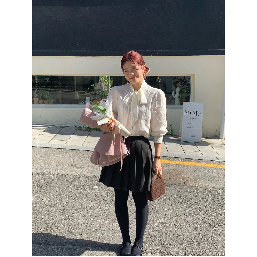 火火火【实穿百搭】韩版简约百搭短裙百褶裙B26935HH44