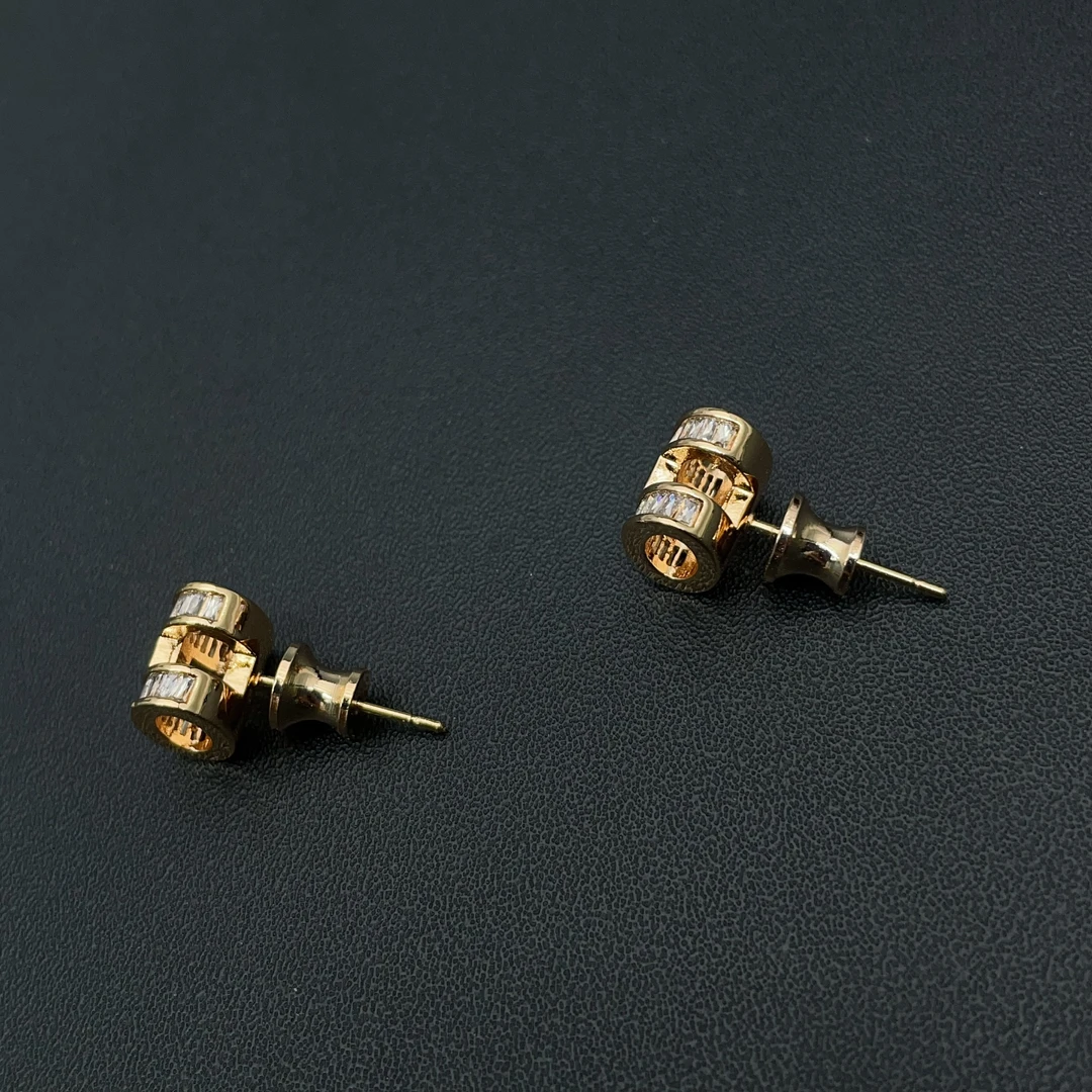 铜合金耳饰 2504耳钉轻奢时尚气质百搭时尚   F411