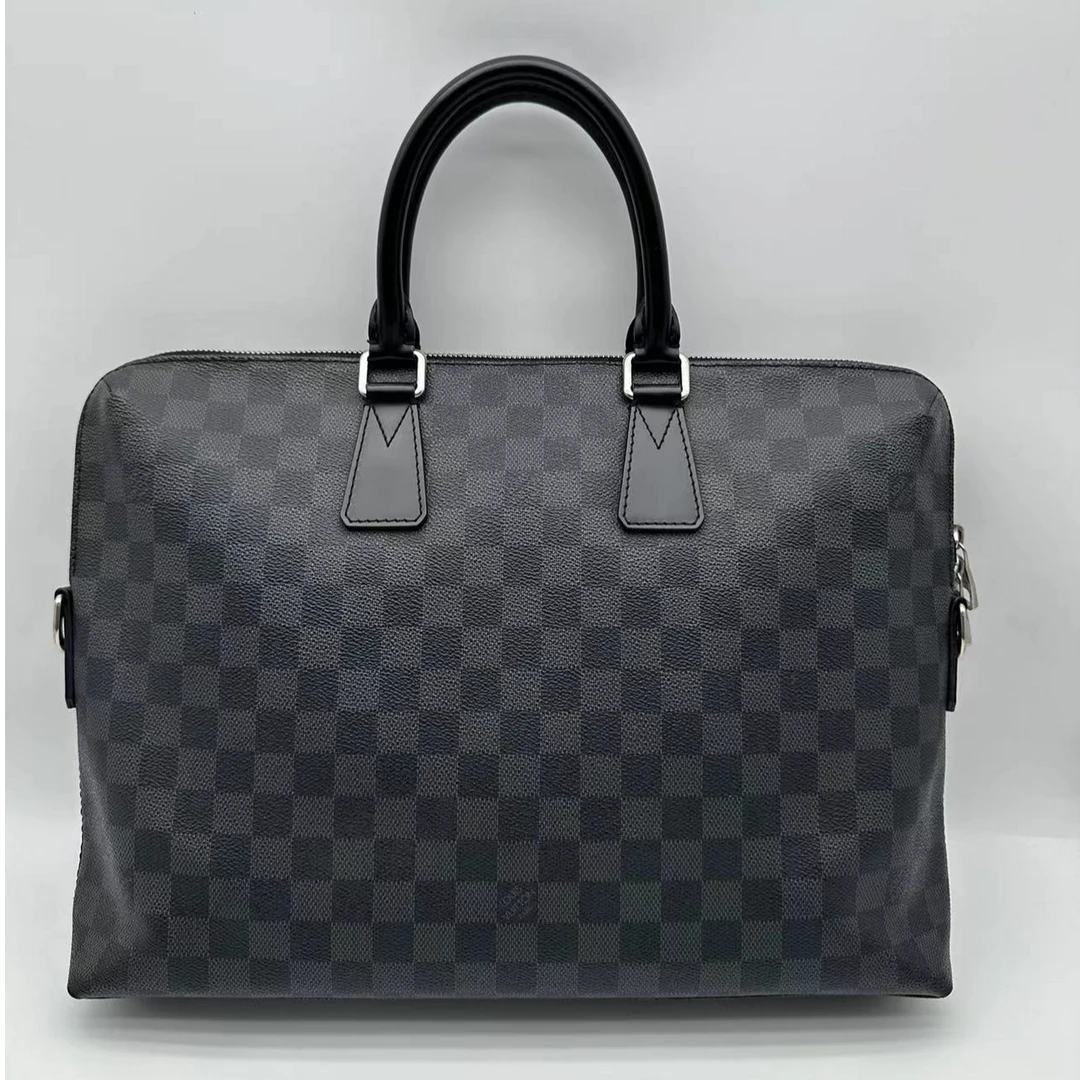 95新 LouisVuitton/路易威登 97新黑棋盘格手提公文包/1633经典