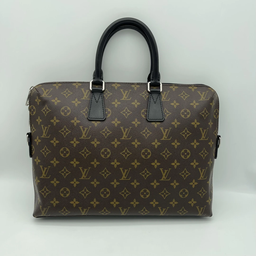 95新 LouisVuitton/路易威登 97棕老花手提公文包/商务男士/1595