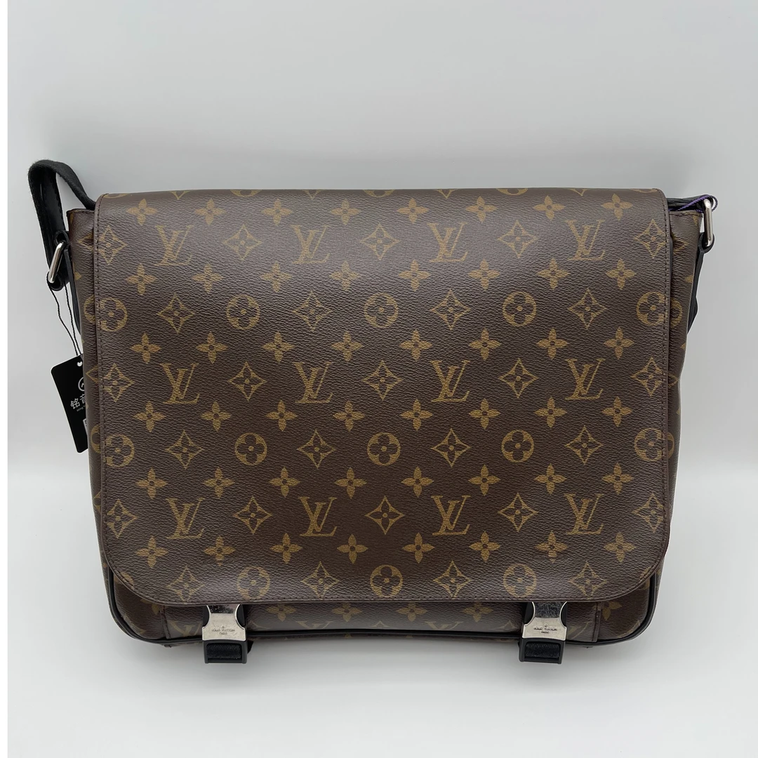 95新 LouisVuitton/路易威登 97新棕老花男士斜挎包/邮差包/11809