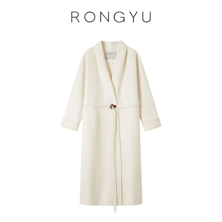 RONGYU绒郁推荐 复古画报浴袍大衣精致优雅气质温婉厚实保暖松弛