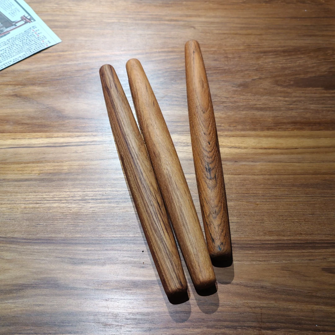 寻山几木一物一拍缅甸柚木饺子皮擀面杖原木整木