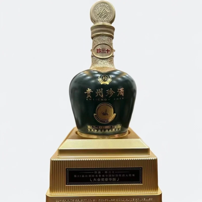 珍酒珍酒·珍三十大金奖豪华版  酱香型53度白酒【酒水节】53度500ml