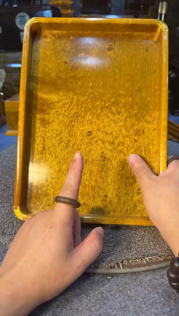 【闪购商品】乌木类成套家具金丝托盘